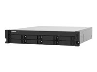 QNAP TS-832PXU - NAS-server - 8 fack - kan monteras i rack - SATA 6Gb/s - RAID 0, 1, 5, 6, 10, 50, 60, JBOD - RAM 4 GB - Gigabit Ethernet / 2.5 Gigabit Ethernet / 10 Gigabit Ethernet - iSCSI support - 2U TS-832PXU-4G