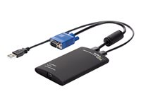 StarTech.com KVM-enhet till USB 2.0 akutvagn-adapter för bärbara datorer - Omkopplare för tangentbord/video/mus - 1 x KVM port(s) - 1 lokal användare - skrivbordsmodell NOTECONS01
